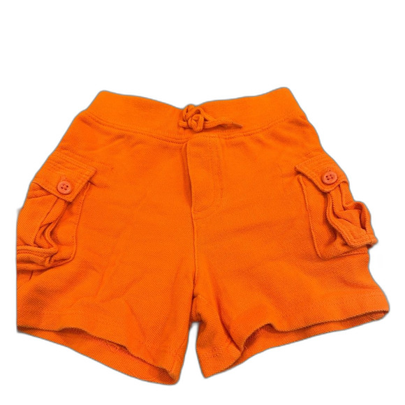 Ralph Lauren Other - Ralph Lauren orange cargo pocket baby boy shorts size 9 months